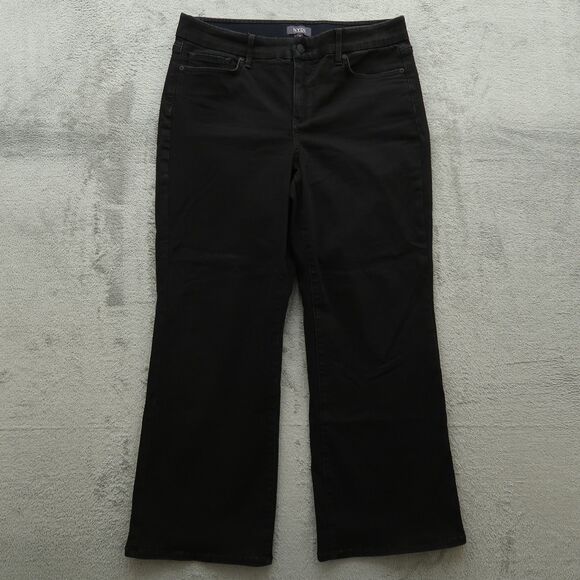 Not Your Daughters Jeans NYDJ Women's Size M Black Mid-Rise Bootcut 27" Inseam - Picture 1 of 16
